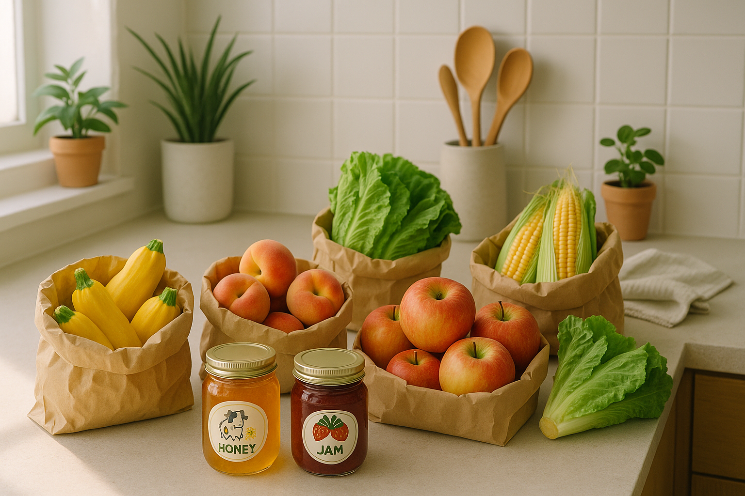 Basket of produce